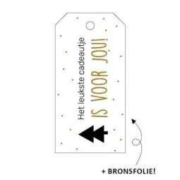 kerst cadeaulabel kadootje voor jou