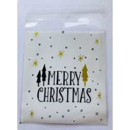 trakteerzakje goud merry christmas
