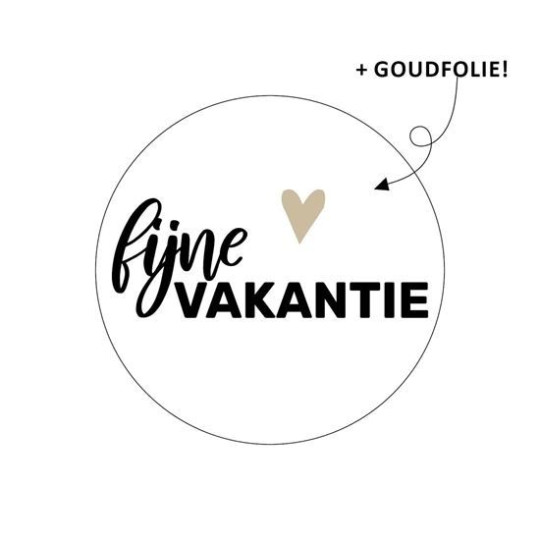 sticker fijne vakantie