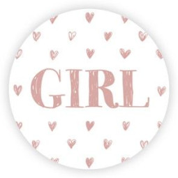sticker girl hartjes