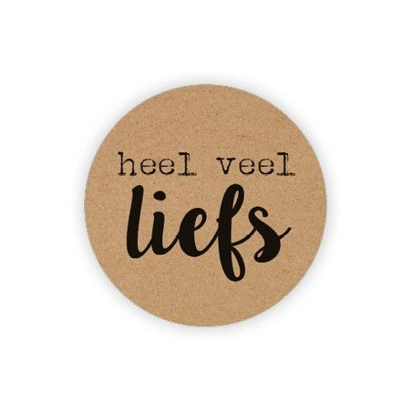 kraft sticker heel veel liefs