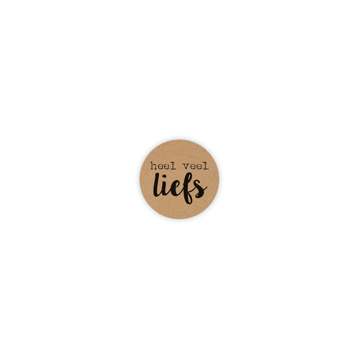 kraft sticker heel veel liefs