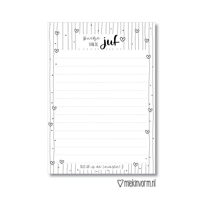 Notitieblok || Briefje van de juf (MV)
