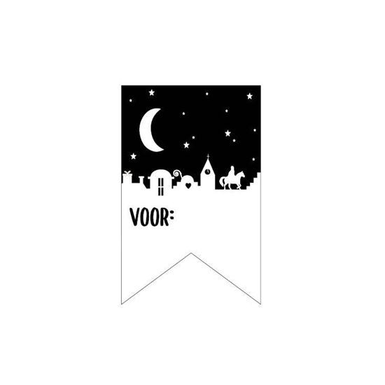 Sinterklaas Sticker Vaantje Zie de maan... 10 stuks
