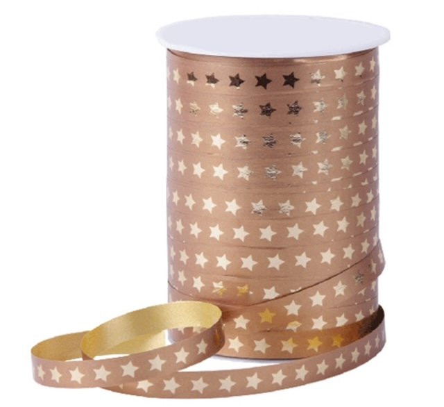 Lint Krullint Christmas Stars | Koper-Goud 5 meter