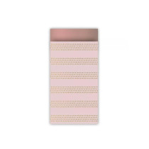 Roze kadozakje met gouden lijnen 5 stuks (CW)