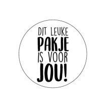 Sticker Dit leuke pakje is voor jou 10 stuks
