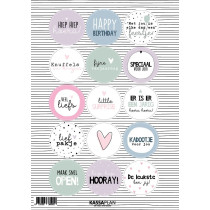 Stickervel pastel