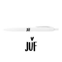 Pen wit JUF met een hartje