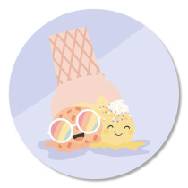  Sticker ijsje 10 stuks (TK)  