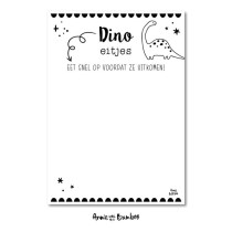 Traktatiekaart - Dino eitjes