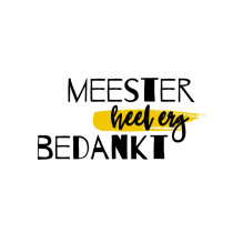 Kaart - Meester heel erg bedankt ! (LV)