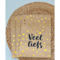 Kadozakje Veel liefs met plakstrip 