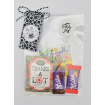 Kadosetje - Bijen bloemenmix/Thanks a lot/2 milka chocolaatjes