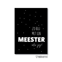Kaart zo blij met een meester als jij !