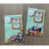 Kadosetje Happy Birthday met chocolaatjes