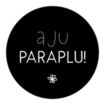 Traktatie-sticker Aju paraplu bloemetje 4 stuks