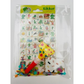 Kant en klare traktatie - Kikker groot stickervel