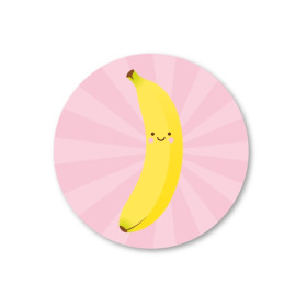 Stickerset 5 stickers banaan