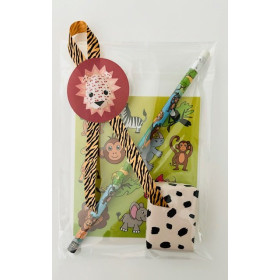 Kant en klare traktatie - Jungle met sticker en lint