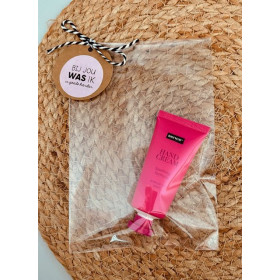 Kadosetje - Bij jou was ik in goede handen - handcreme knalroze