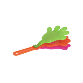 Klapperhandje groen roze oranje middel