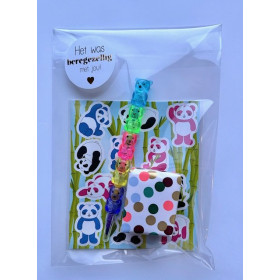 Kant en klare traktatie - Bere-gezellig met stickers + stapelpotlood