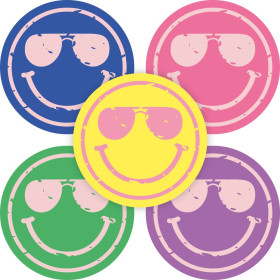 Stickermix Summer smileys 10 stuks 