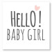 Sticker Hello Baby Girl