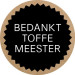 Sticker Bedankt Toffe meester 5 stuks (EV)